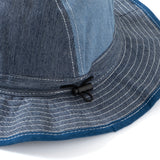 (AH268) Indigo Patchwork Hat