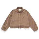 (BL005) Cropped Corduroy Blouse Jacket