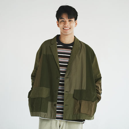 (JK361) Japanese Fabric Worker Coach Jacket