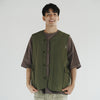 (JK367) 2 Face Fleece Vest Jacket