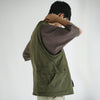 (JK367) 2 Face Fleece Vest Jacket