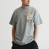 (ZT1550) Corn Flakes Graphic Pocket Tee