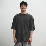 (TP1339) Garment Dye Wash Pocket Tee