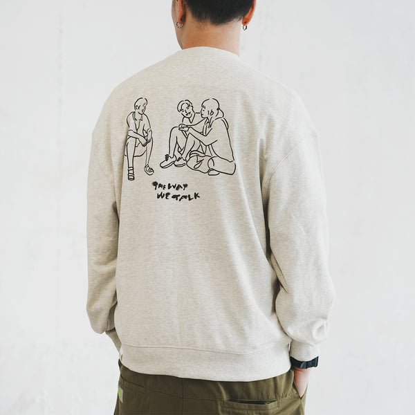 (EX588) The Way We Talk Graphic Sweater