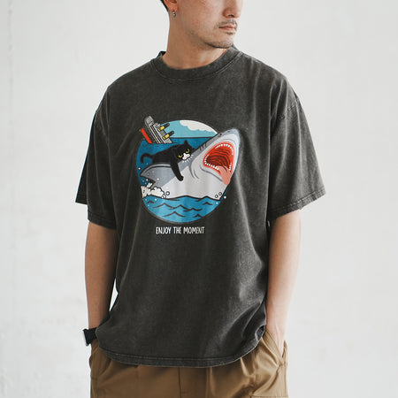 (ZT1629) Stay Chill Retro Graphic Tee