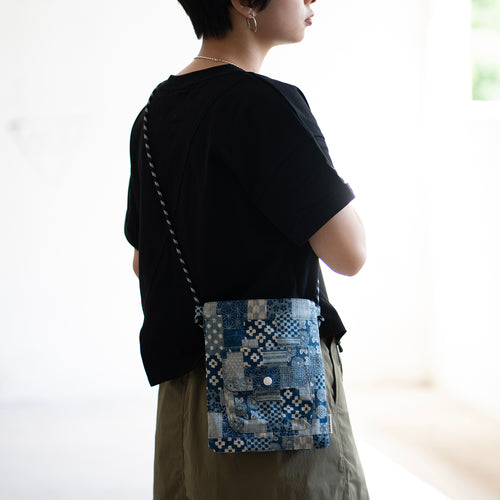 (YB517) Patchwork Pattern Shoulder Bag