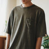 (TP1339) Garment Dye Wash Pocket Tee