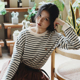 (TP1509) Stripe Long Sleeve Tee