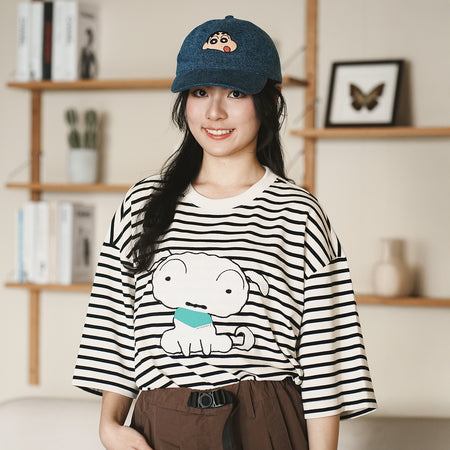 (ZT1532) So Tired Graphic Embroidery Tee