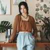 (CD101) Cropped Cardigan Set