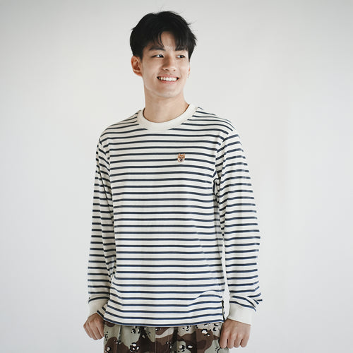 (TP1509) Stripe Long Sleeve Tee