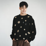 (SW477) Daisy Allover Print Sweater