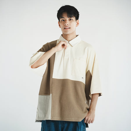 (EX502) Square Collar Tee