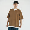 (TP1056) Fake Layer V Neck Tee