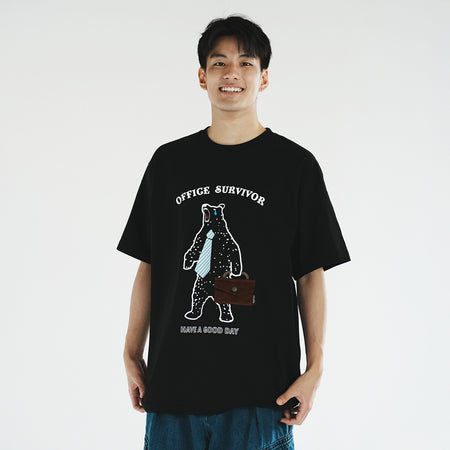 (TP1443) Message Embrodery Tee