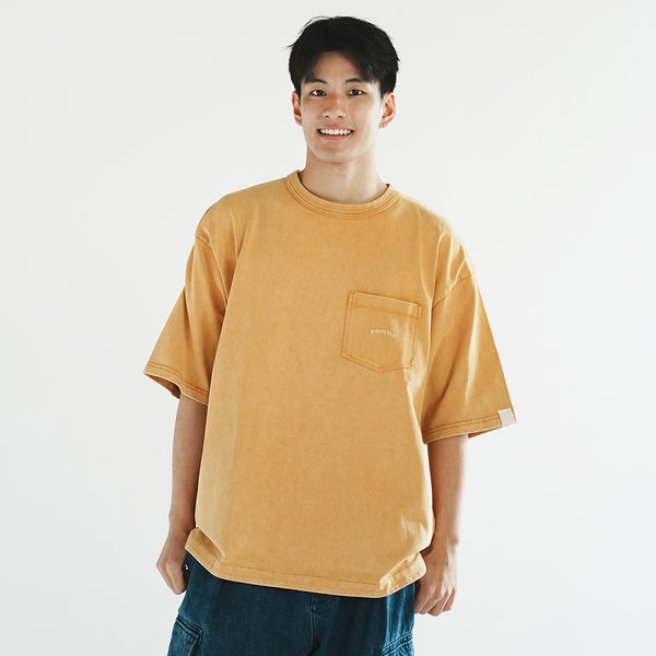 (TP1339) Garment Dye Wash Pocket Tee