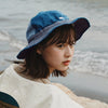 (AH268) Indigo Patchwork Hat