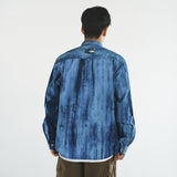 (ST413) Indigo Tie Dye Shirt