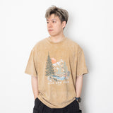 (ZT1440) Flamingo Graphic Embroidery Tee