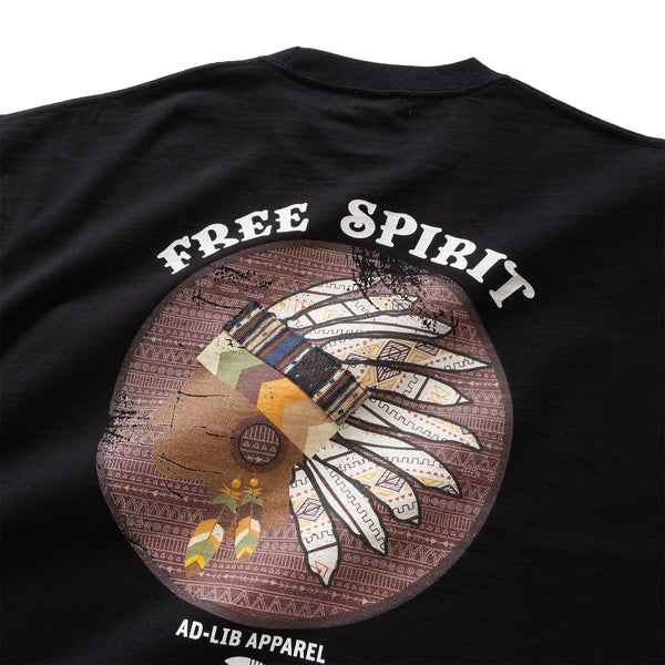 (ZT1457) Native American Cheif Graphic Patch Tee