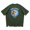 (ZT1457) Native American Cheif Graphic Patch Tee