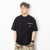 (ZT1482) Hawaii Surfing Graphic Pocket Tee