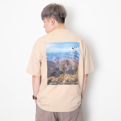 (ZT1485) Grand Canyon Cat Embroidery Pocket Tee