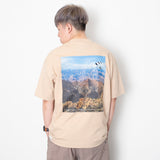 (ZT1485) Grand Canyon Cat Embroidery Pocket Tee