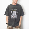 (ZT1488) Cat Alone Graphic Tee