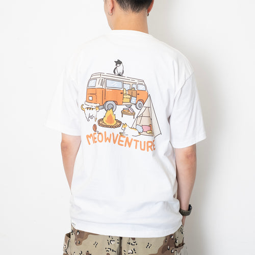 (ZT1487) Meowventure Embroidery Graphic Tee