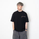 (ZT1507) Graphic Embroidery Pocket Tee