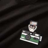 (ZT1505) Animal Camera Graphic Pocket Tee