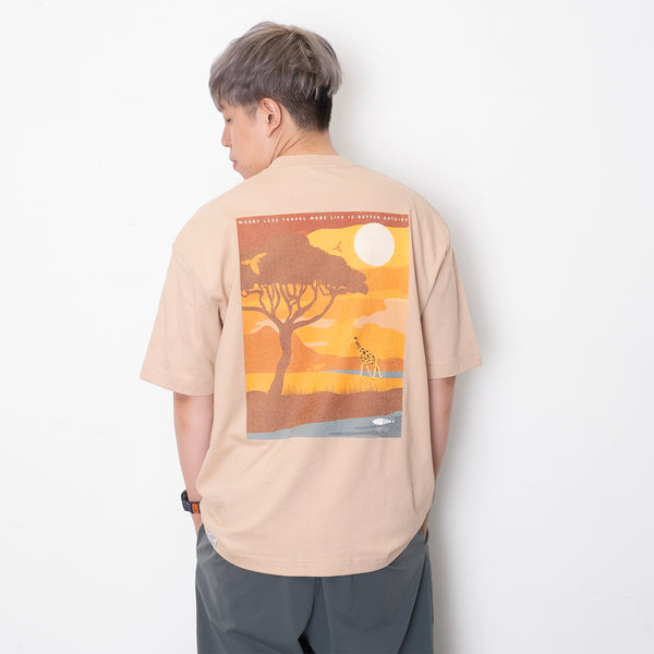 (ZT1511) Giraffe Embroidery Double Pocket Tee