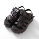 (EX501) 2 Ways Fringe Trim Sandals