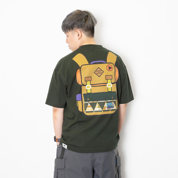 (ZT1519) Backpack Graphic Patch Tee