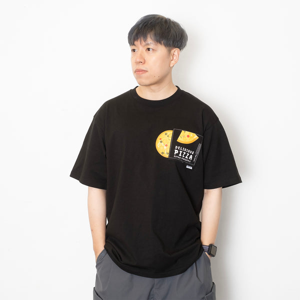 (ZT1518) Extra Pineapple Pizza Graphic Pocket Tee