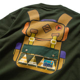 (ZT1519) Backpack Graphic Patch Tee