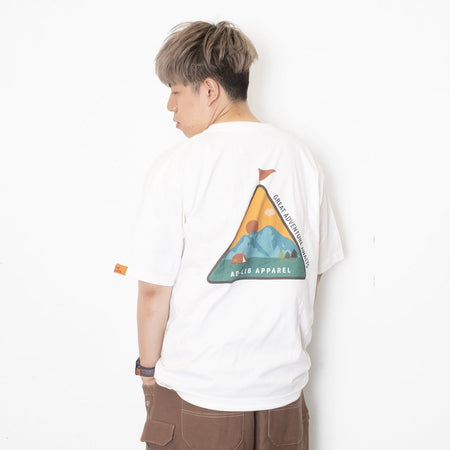 (TP1471) Flock Print Graphic Tee