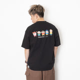 (EX484) Graphic Embroidery Pocket Tee