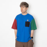 (EX490) Action Shin Chan Colorblock Pocket Tee