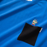 (EX490) Action Shin Chan Colorblock Pocket Tee