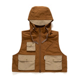 (YJ355) Cropped Outdoor Vest