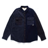 (ST415) Patchwork Work Shirt