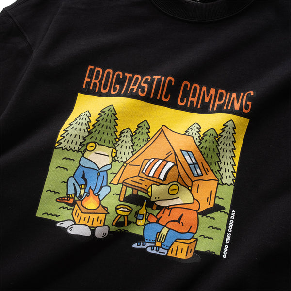 (ZW502) FROGTASTIC CAMPING Graphic Sweater