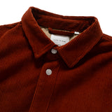 (ST432) Tiger Embroidery Corduroy Shirt