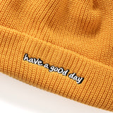 (ZC274) Have a GOOD DAY Embroidery Beanie (Online Exclusive)