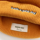 (ZC274) Have a GOOD DAY Embroidery Beanie (Online Exclusive)