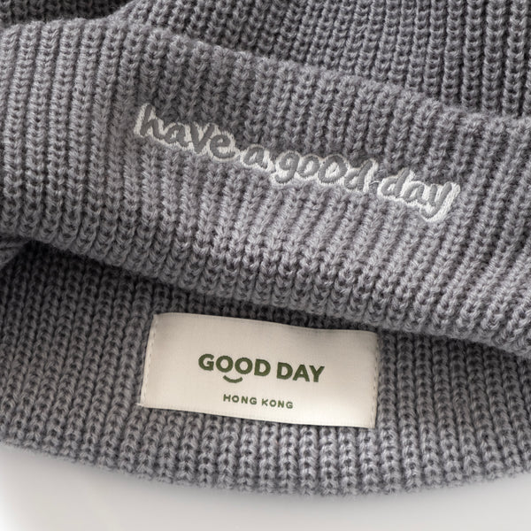 (ZC274) Have a GOOD DAY Embroidery Beanie (Online Exclusive)