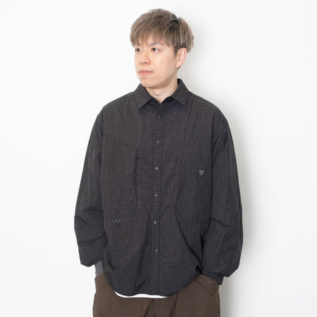 (ZT1405) Indigo Sashiko Switch Sleeve Tee