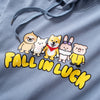 (ZW507) Fall in Luck Graphic Hoodie